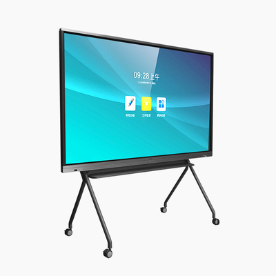 شاشة عرض LCD لغرفة الاجتماعات بدقة 4K عالية الدقة مقاس 65 بوصة مع جهاز تحكم عن بعد في لوحة واحدة