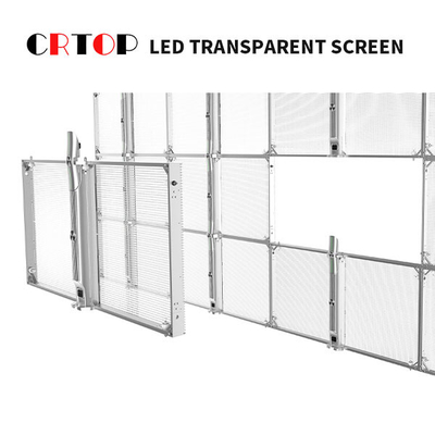 معدل التحديث 3840HZ شاشة LED زجاجية شفافة لمركز التسوق