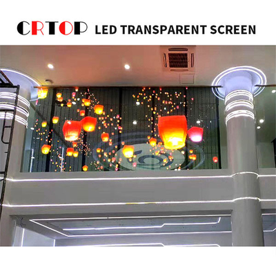 استخدم الحفل شاشة LED زجاجية شفافة P3.8mm إلى الملعب P7.8mm