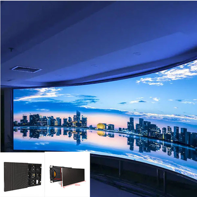 شاشة لوحة LED داخلية P3mm 576X576mm صندوق مصبوب بحجم الخزانة