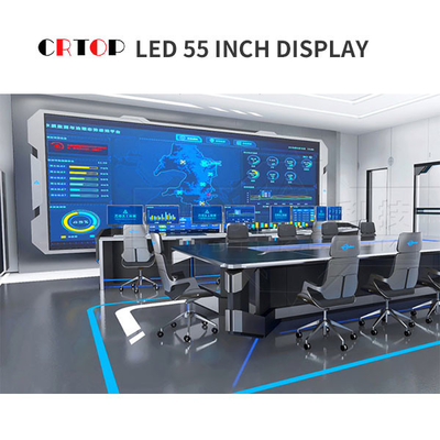 شاشة عرض LED داخلية P1.25mm ملونة ، صندوق كبير بحجم 55 بوصة
