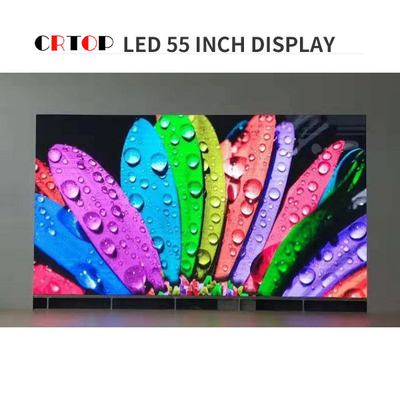 شاشة عرض LED داخلية P1.25mm ملونة ، صندوق كبير بحجم 55 بوصة