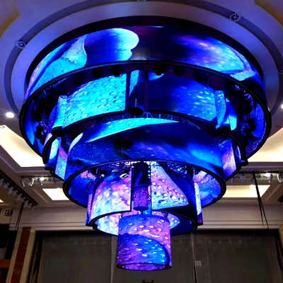 شاشة عرض LED مرنة P3mm IP20 رقيقة هيكل 1R1G1B بكسل