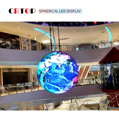 شاشة عرض LED إبداعية P5mm 1500cd قطرها 2.5 متر كروية