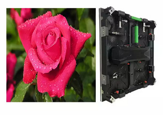 شاشة LED داخلية للإيجار IP65 مقاومة للماء P4.8 576 × 576mm خزانة من الألومنيوم المصبوب
